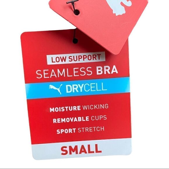 PUMA Gray and Black Zebra Cross-back Sports Bra - Picture 12 of 12